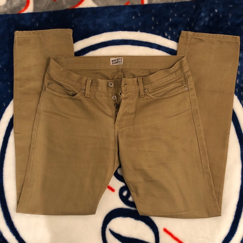 Size 33 Naked and Famous Chino Selvedge